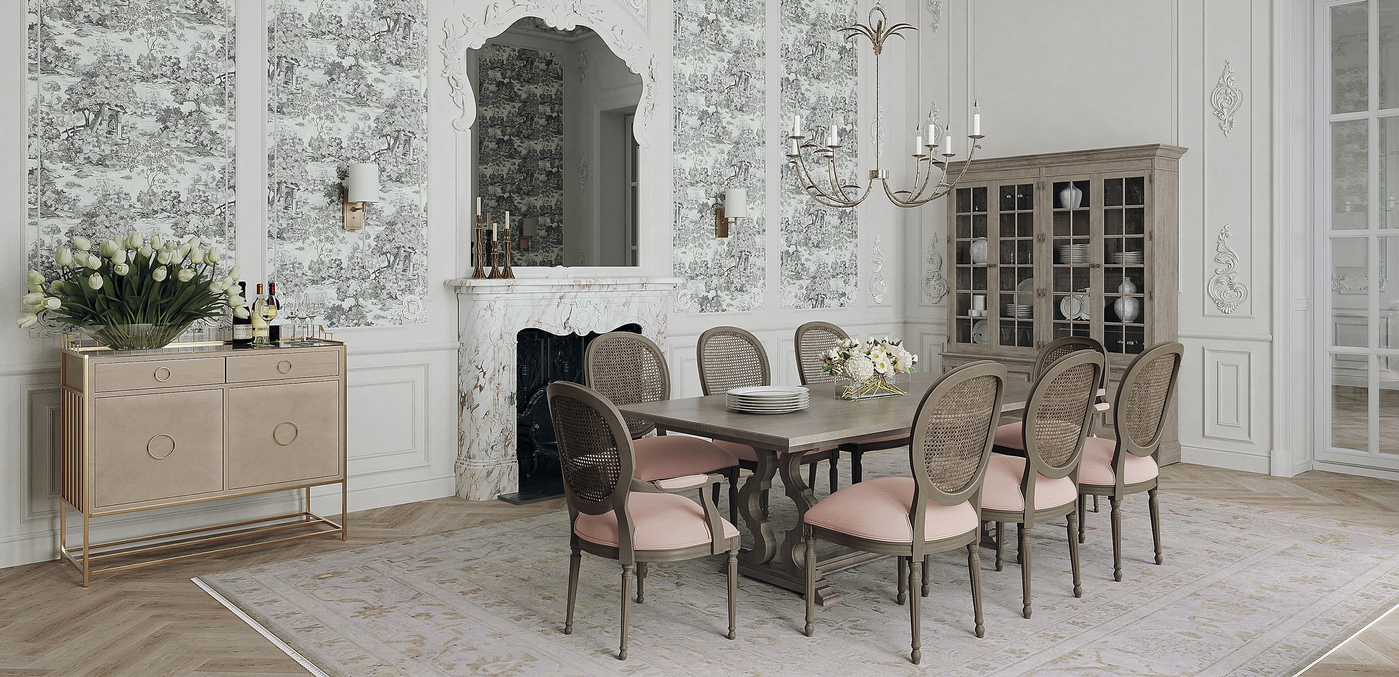 Villa Double Library Bookcase_7