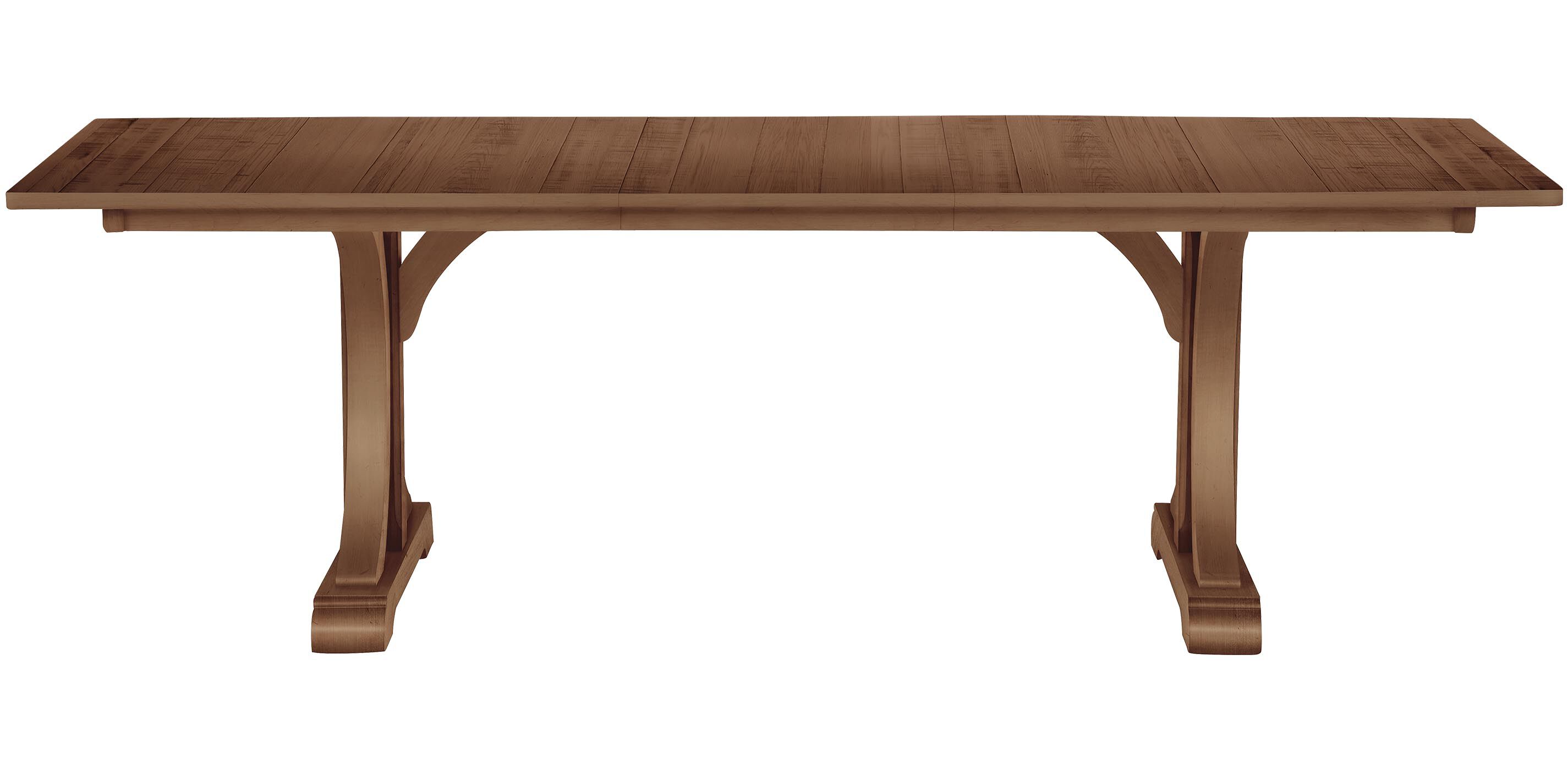 Corin Rough-Sawn Trestle Extension Dining Table