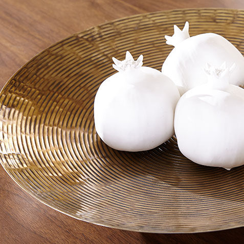 Anisa Ribbed Low Metal Bowl Product Tile Hover Image 432463   BRS