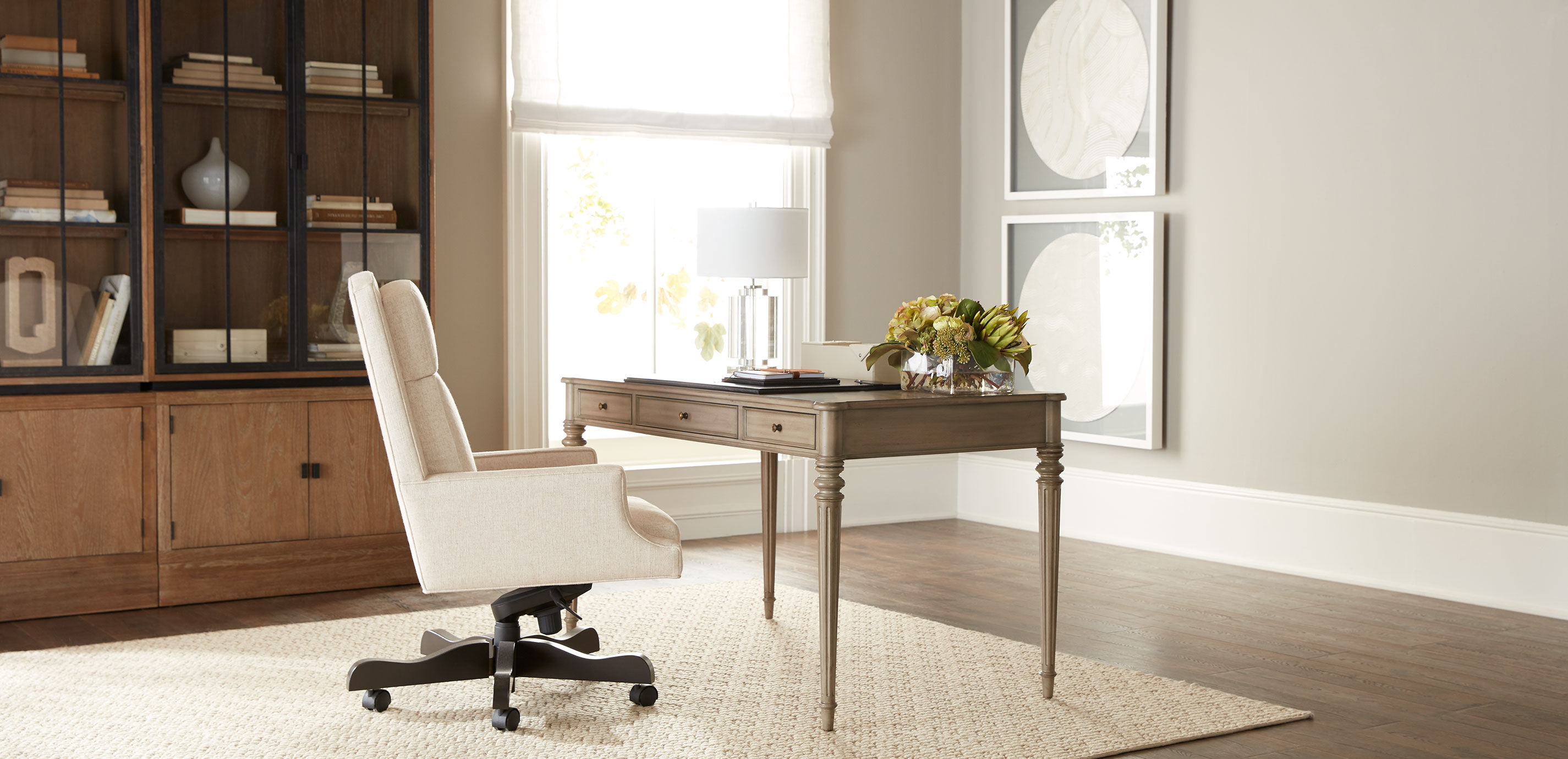 Custom Turret-Corner Home Office Desk_5