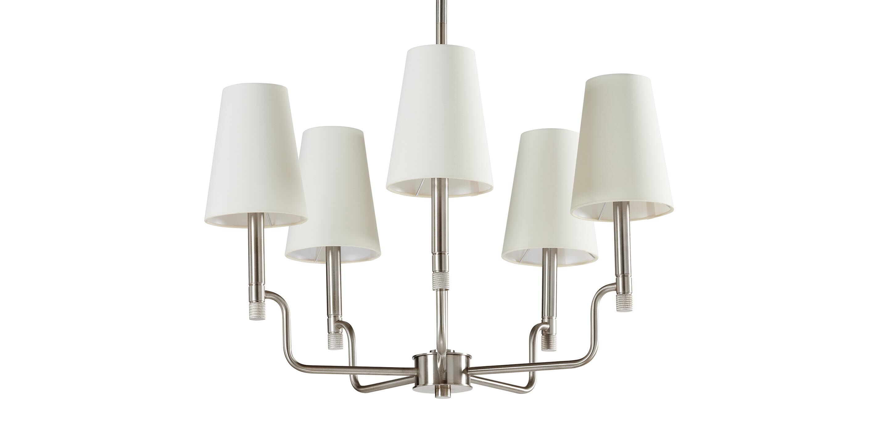 Turnbull Small Chandelier, Polished Nickel_1
