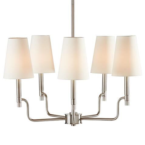 Turnbull Small Chandelier, Polished Nickel image