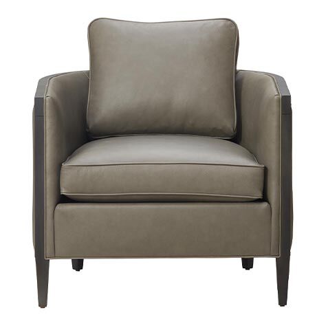 Portland Leather Barrel Chair image