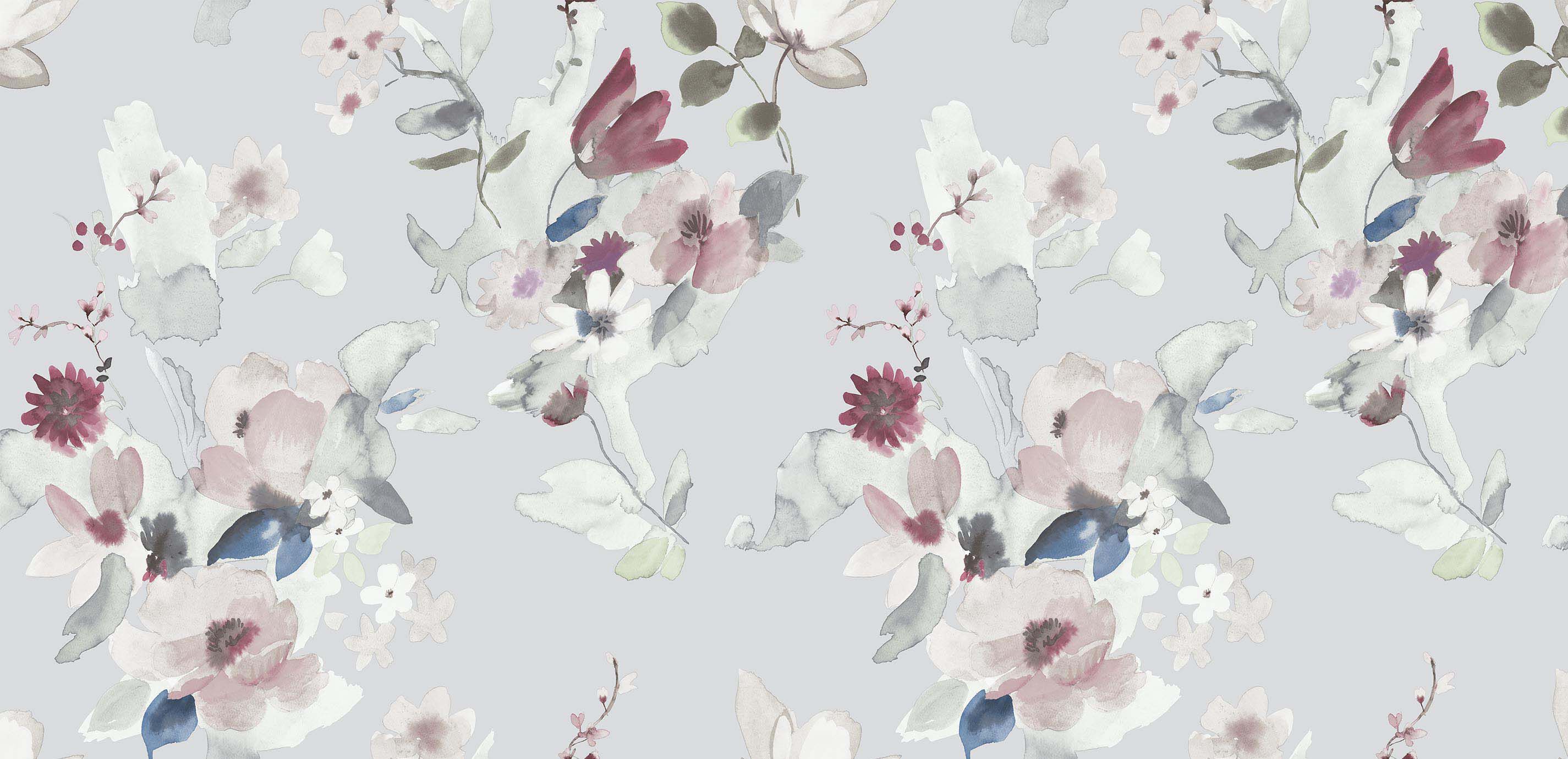 Summer Bouquet Floral Wallpaper