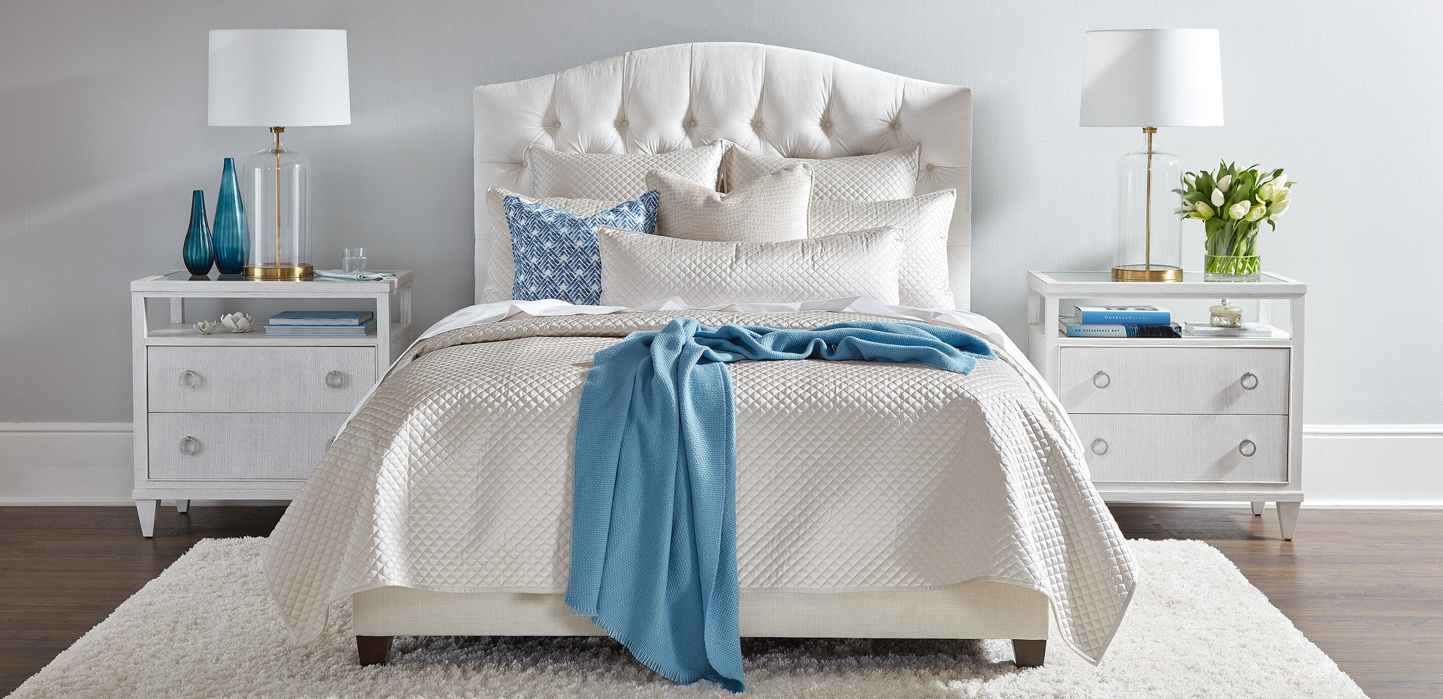 Salena Quilted Coverlet and Sham, Champagne_4