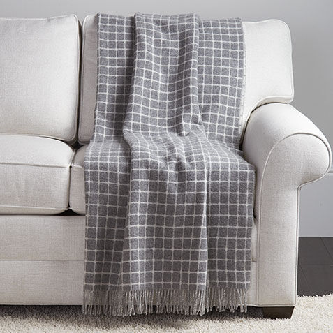 Grid Wool Throw image