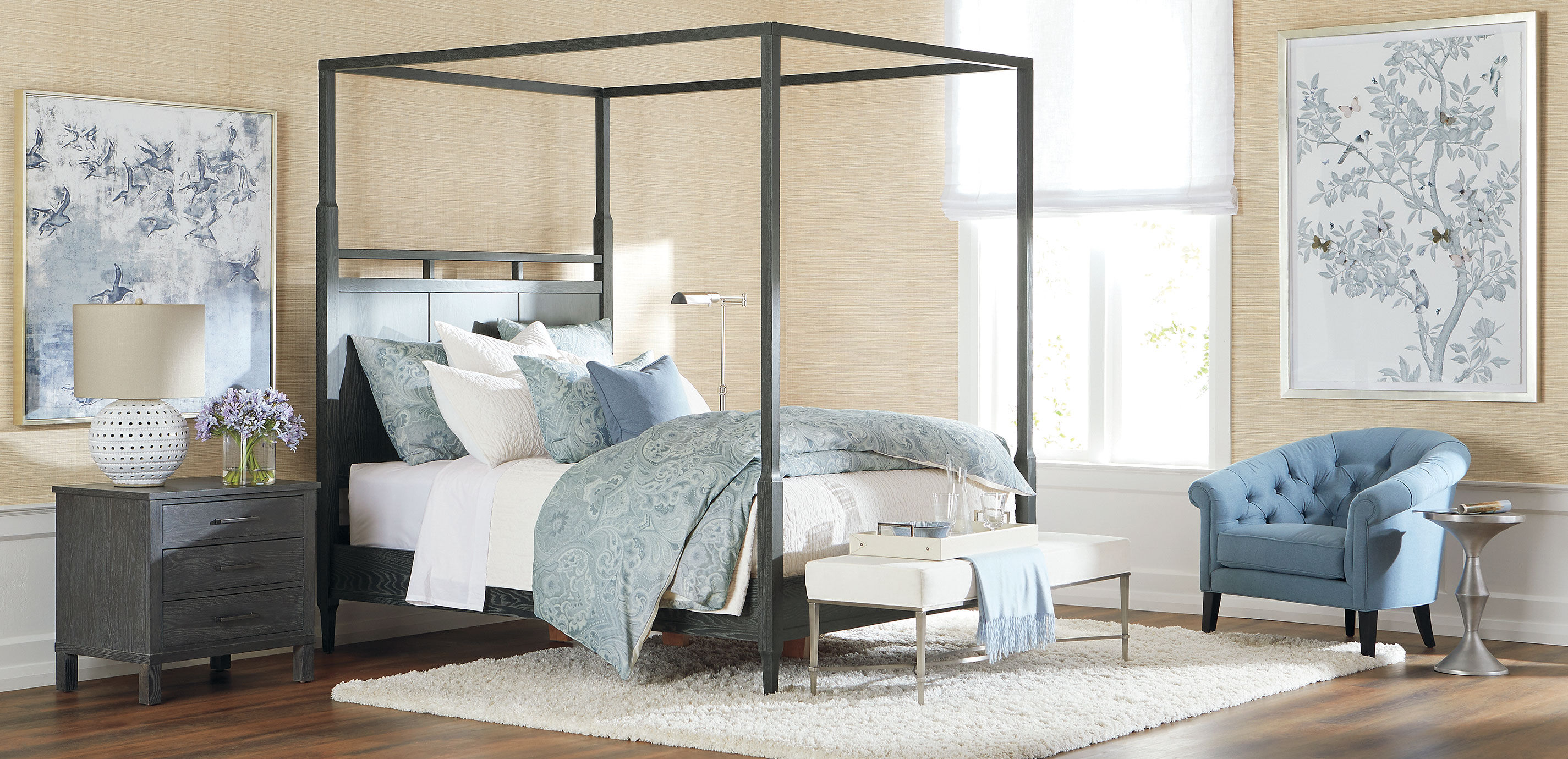 Scroll Jacquard Duvet Cover and Shams Set_8