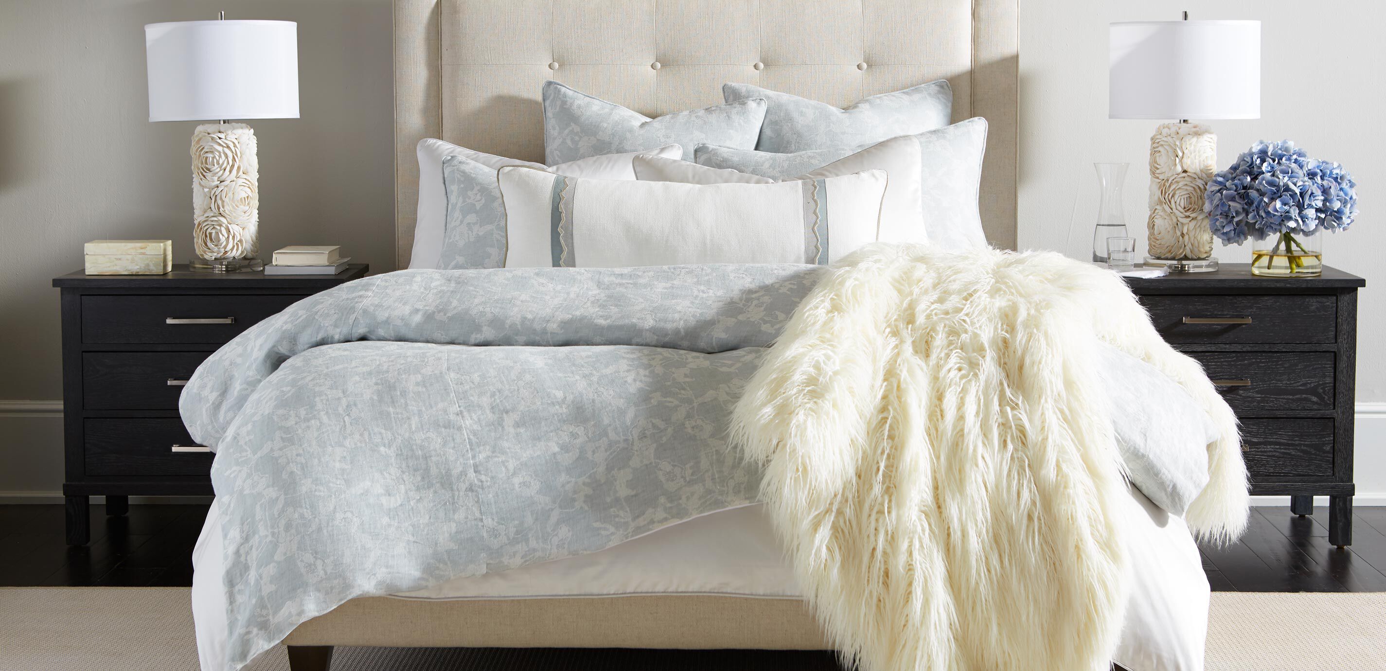 White Banded Bolster Pillow_3