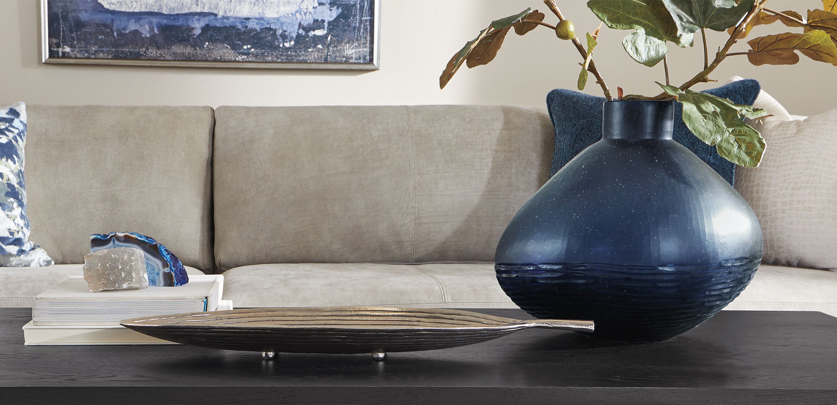 Antiqued Leaf Tray_5