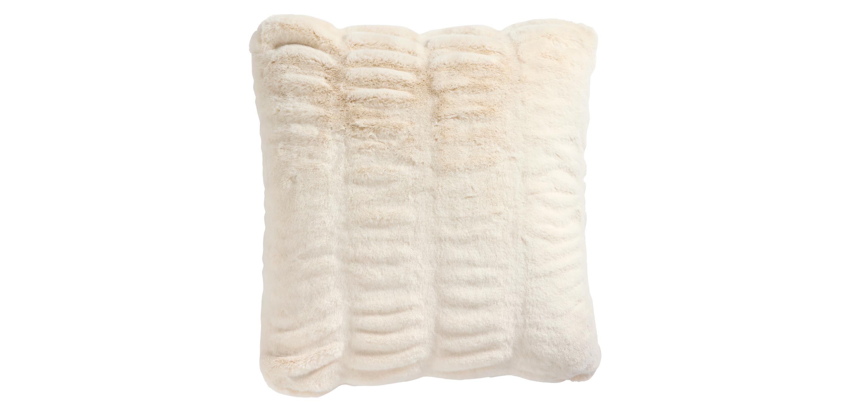 Faux Fur Mink Ruched Pillow