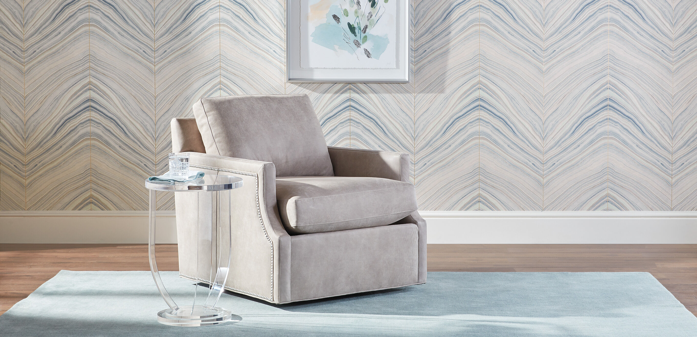 Allyce Leather Swivel Chair_2
