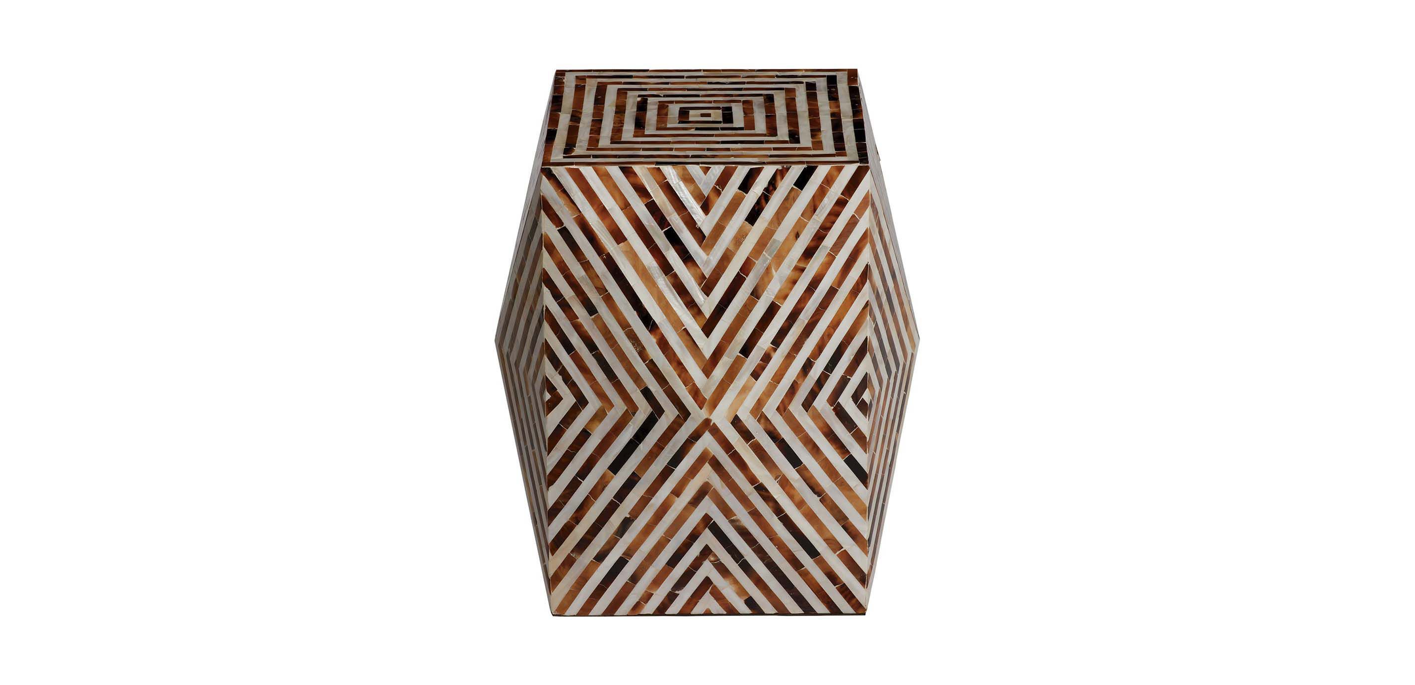Alanna Mother-of-Pearl Accent Table