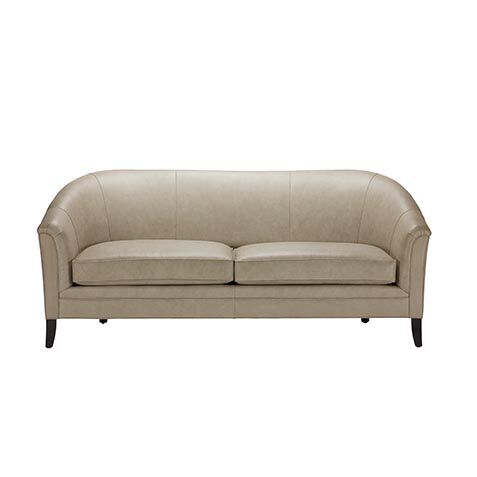 Nathalie Leather Barrel-Back Sofa image
