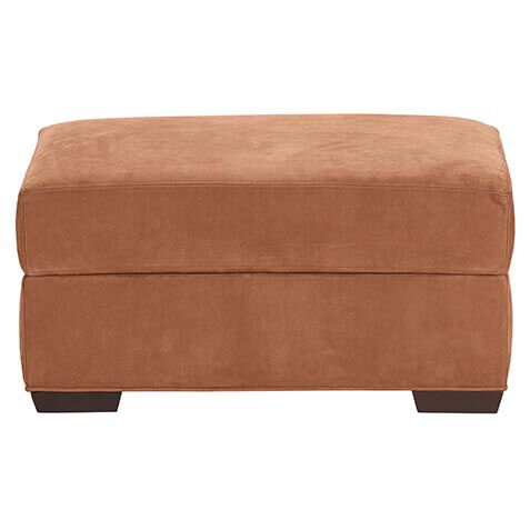 Kellan Modern Leather Ottoman image