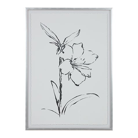 Silver Foil Floral I image