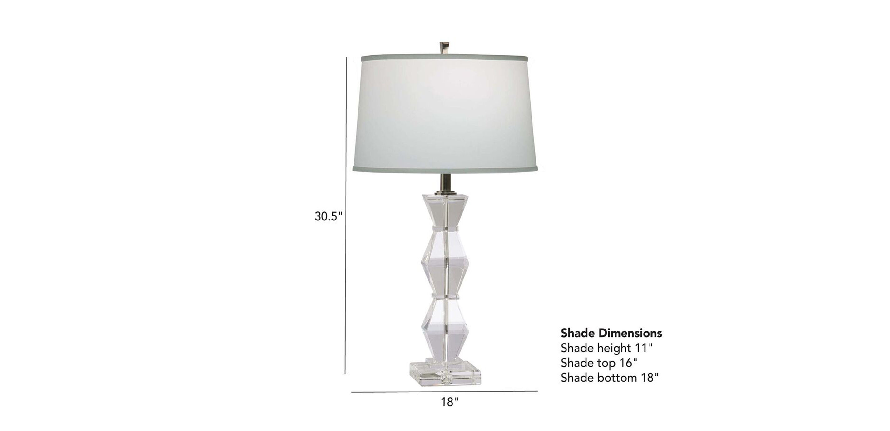 Lampe de Table G&eacute;om&eacute;trique en Cristal_1