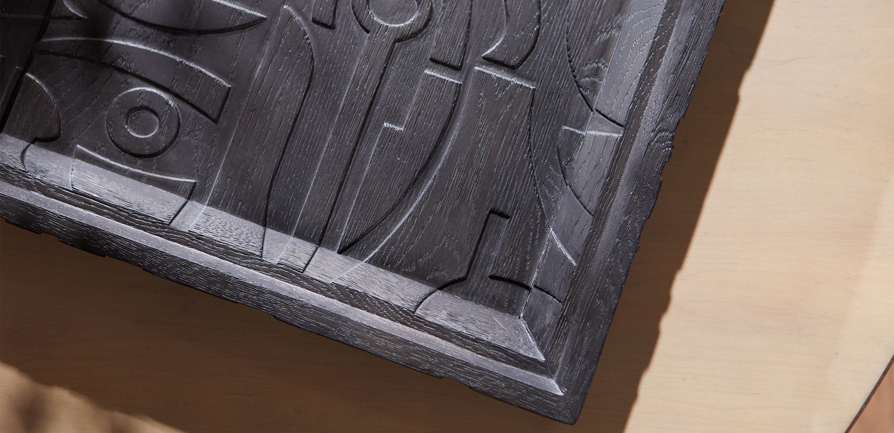 Carved Dark Wood Tray_4