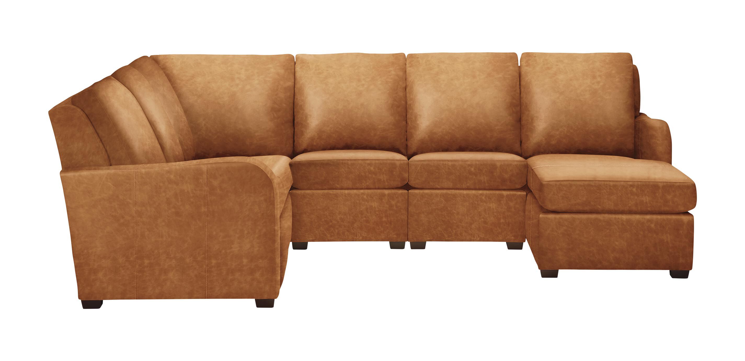 Jennings Leather Six-Piece Motion with Chaise