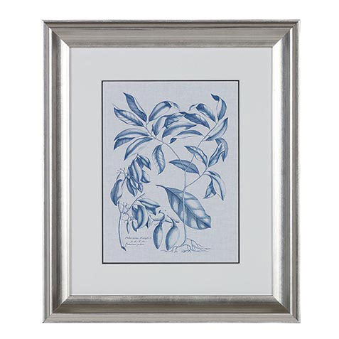 Navy and Linen Botanical I image