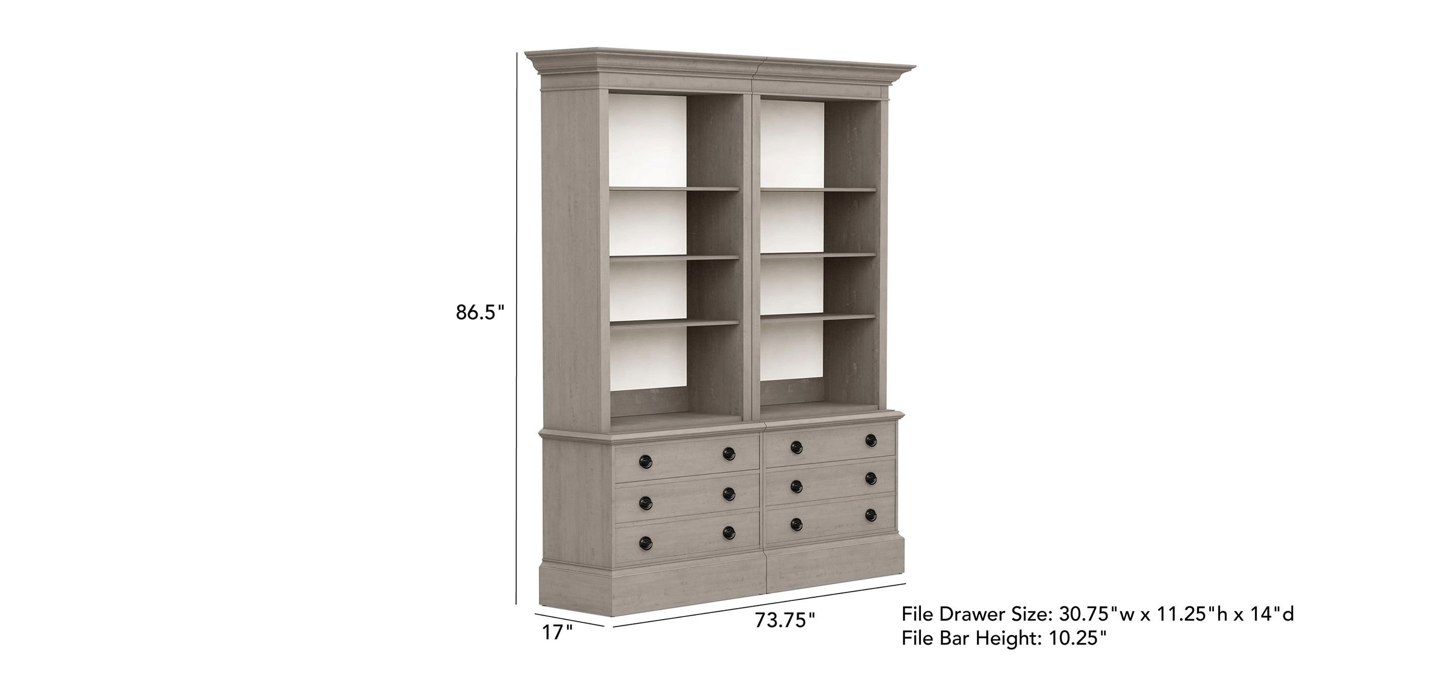 Villa Double File Bookcase_1