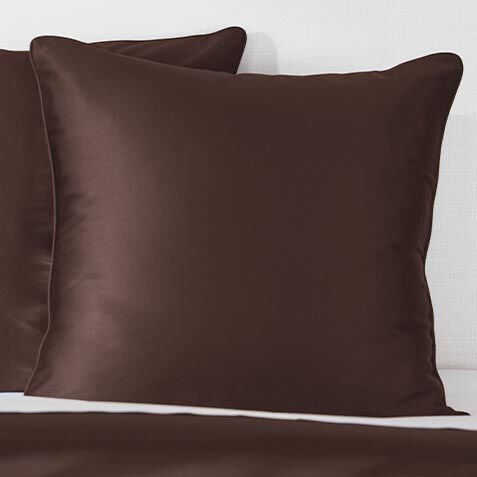 Salena Solid Euro Sham, Espresso image 032012D  ESP