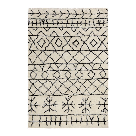 Primal Rug, Ivory/Black image