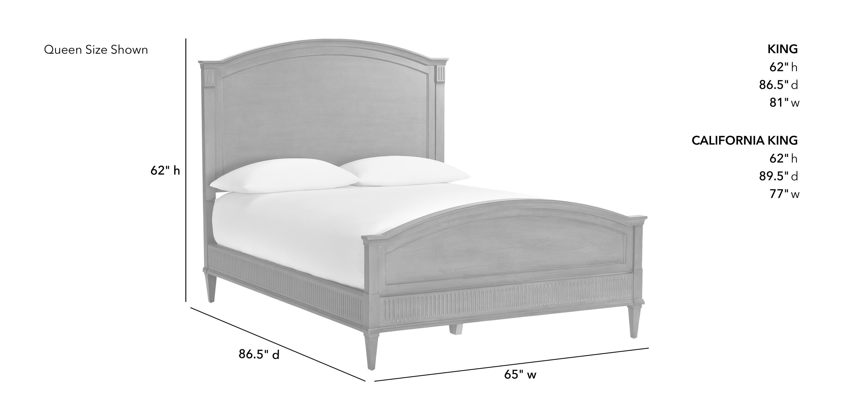Clayten Bed with Tall Footboard_1