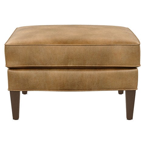 Parker Leather Ottoman image