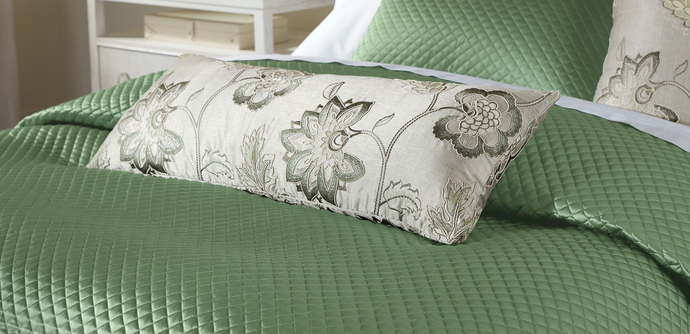 Salena Quilted Coverlet and Shams Set, Sage_7