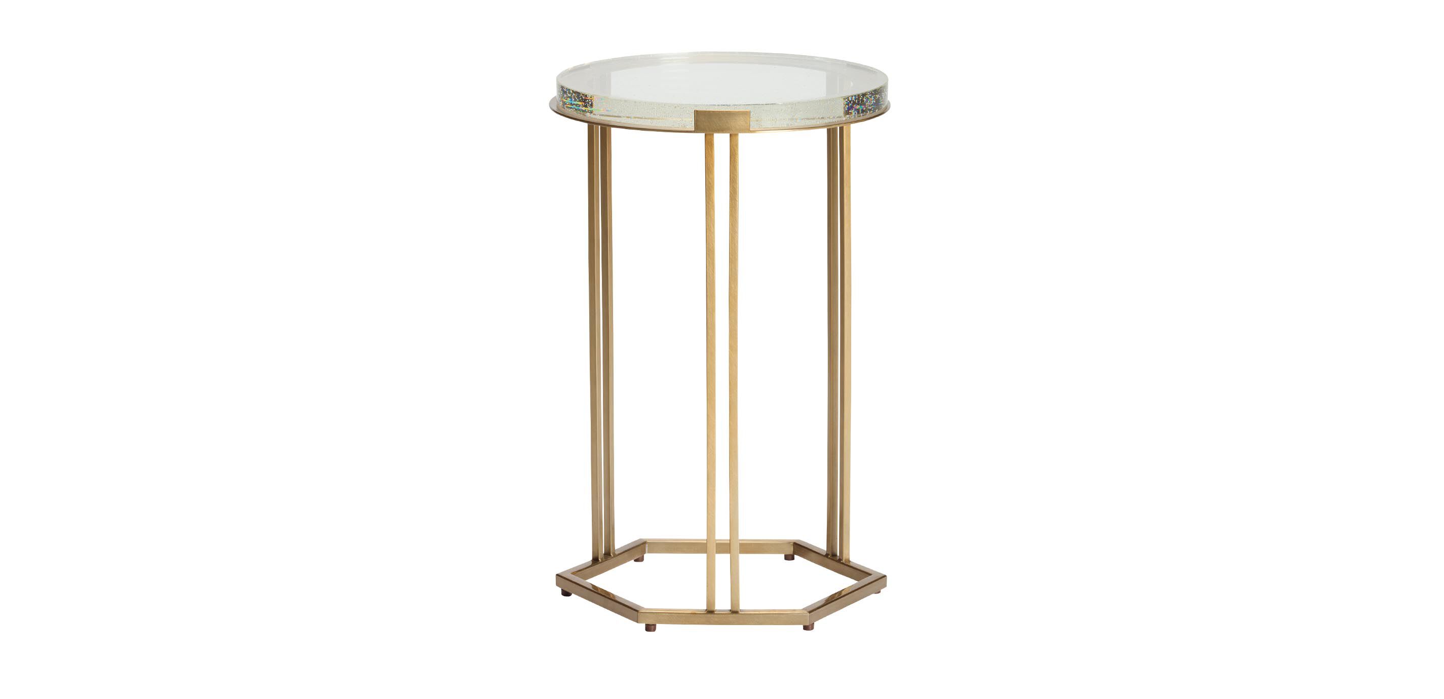 Arden Accent Table, Brass
