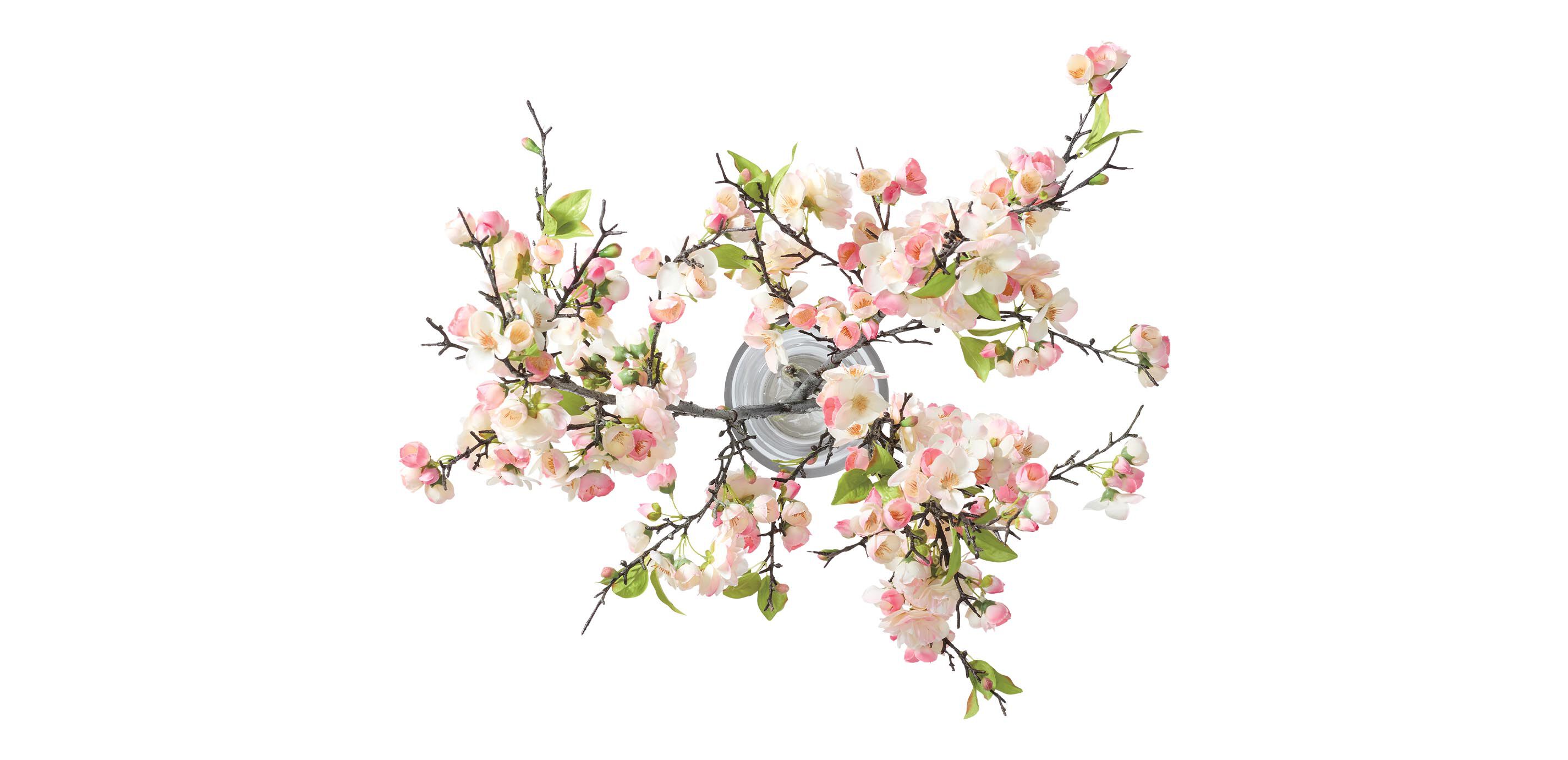 Pink Cherry Blossom Arrangement in Hourglass Vase_3