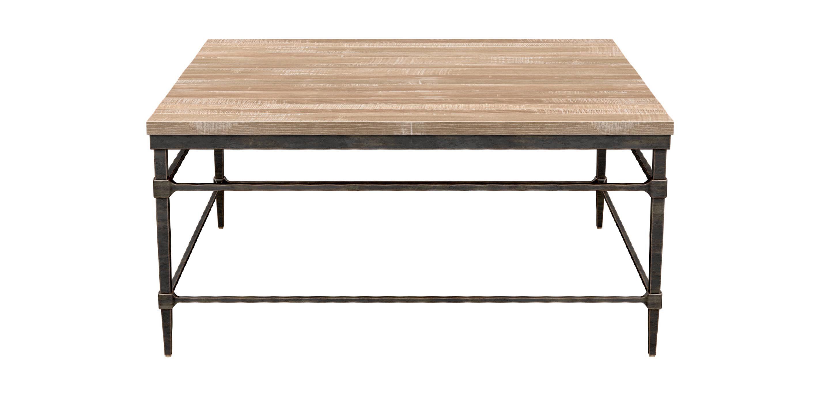 Vida Square Wood-Top Coffee Table