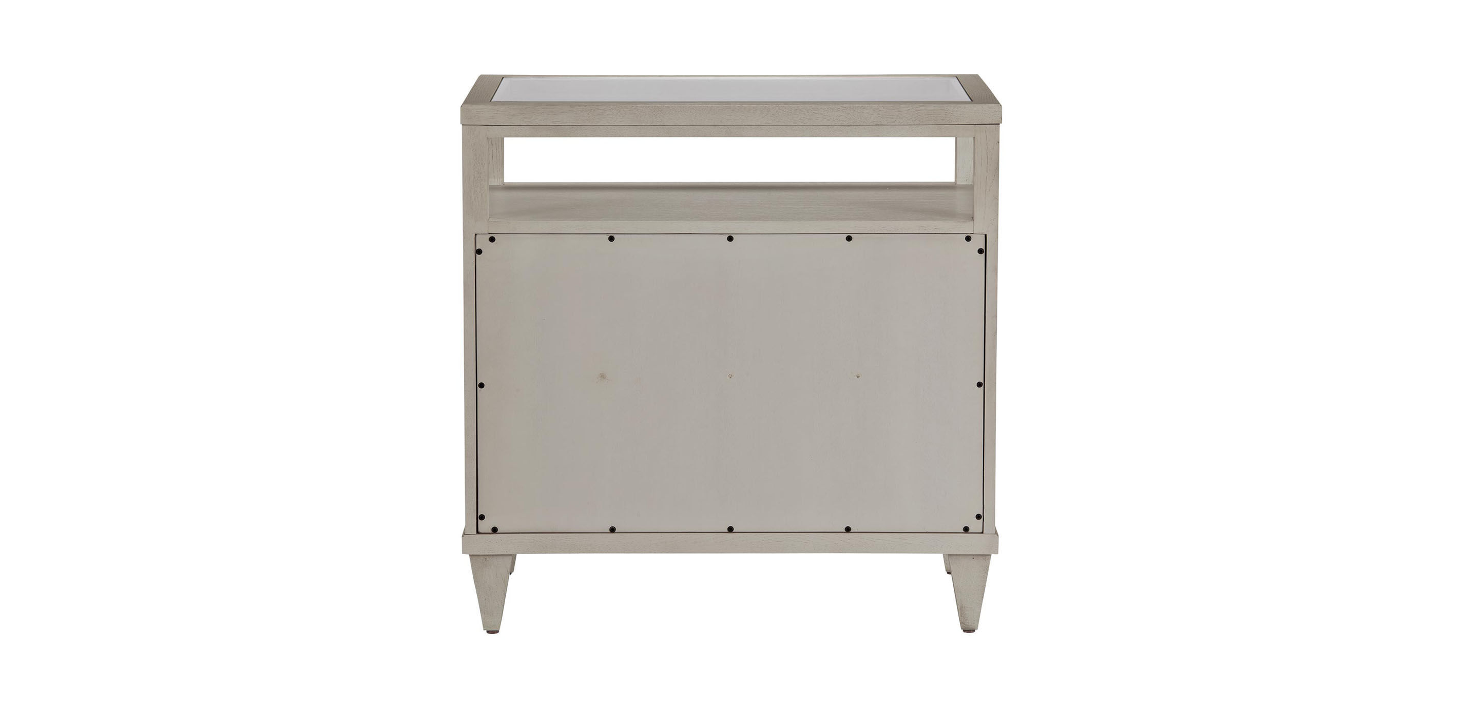 Heston Oak Glass-Top Night Table_4