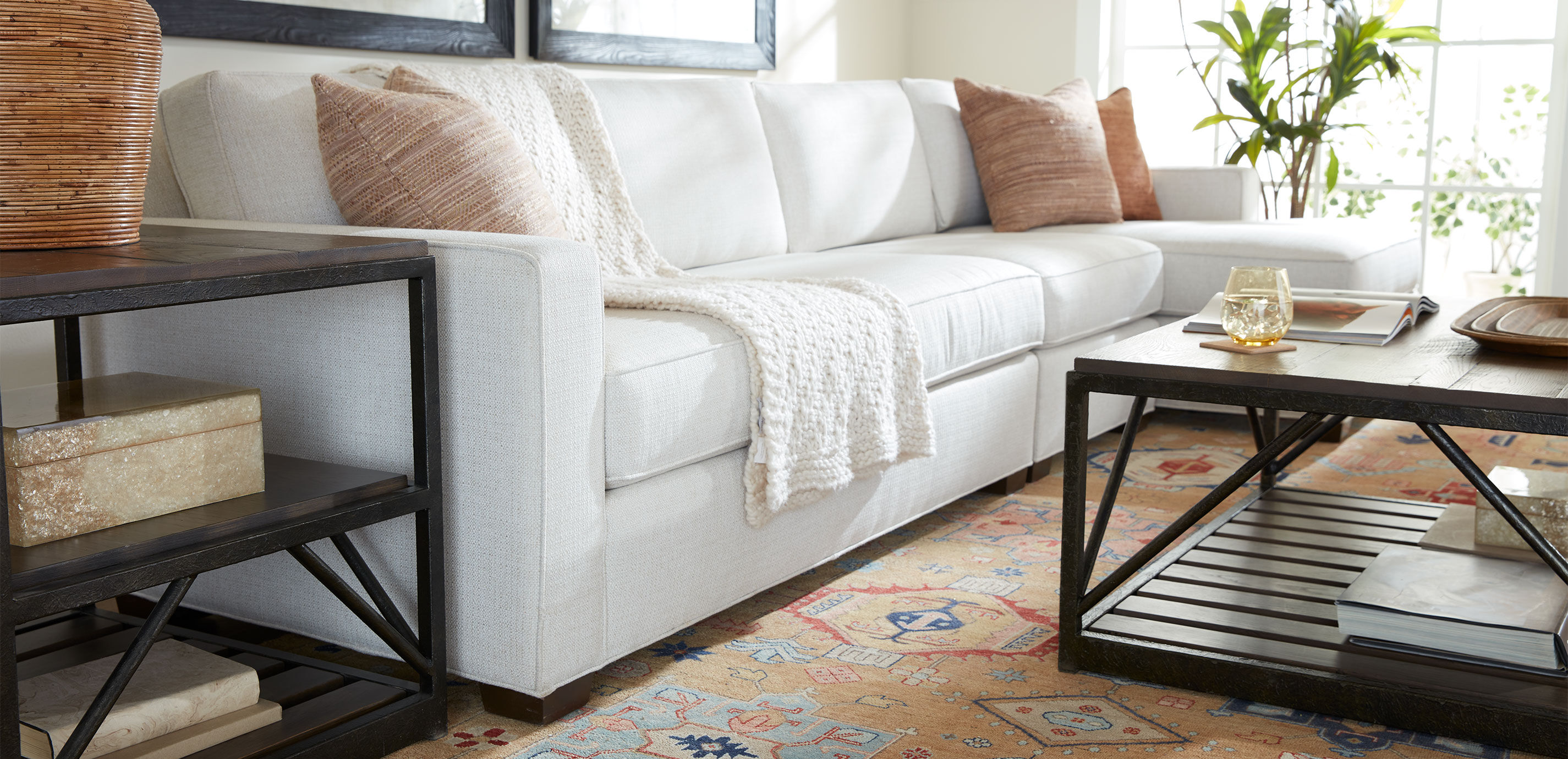 Spencer Track-Arm Build-Your-Own Sectional, 24"D