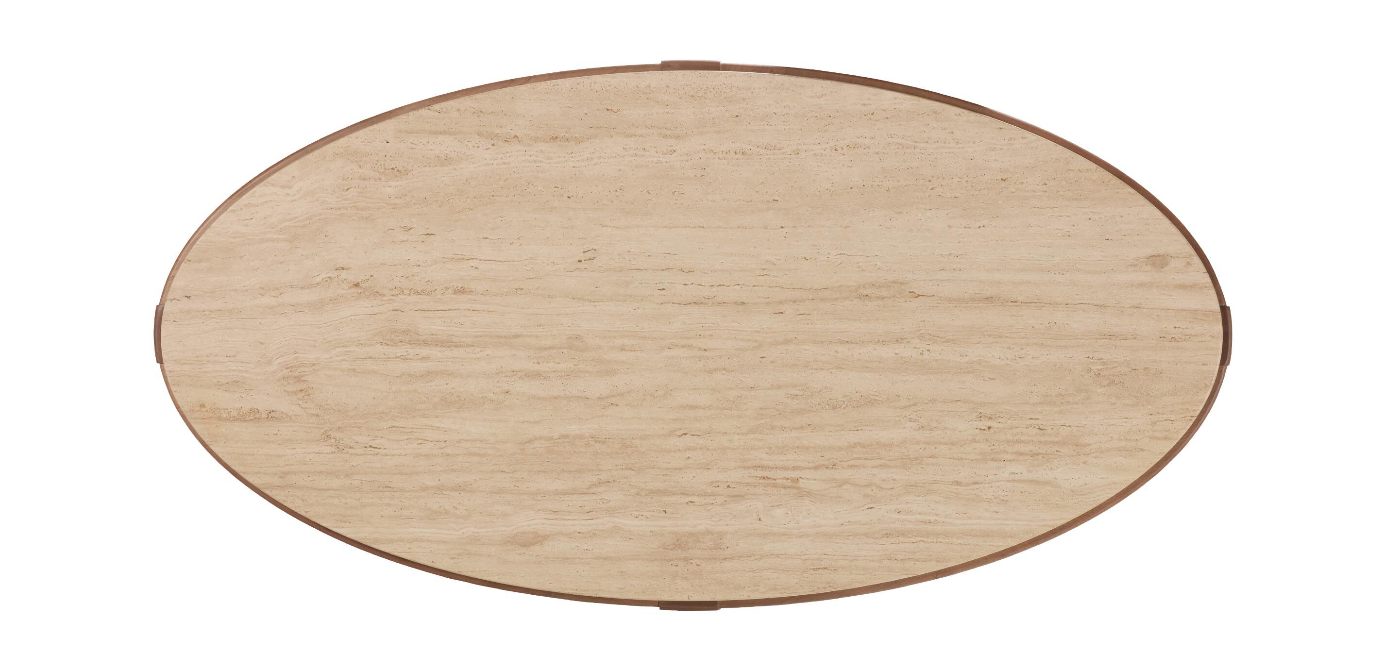 Draper Oval Travertine Coffee Table_3