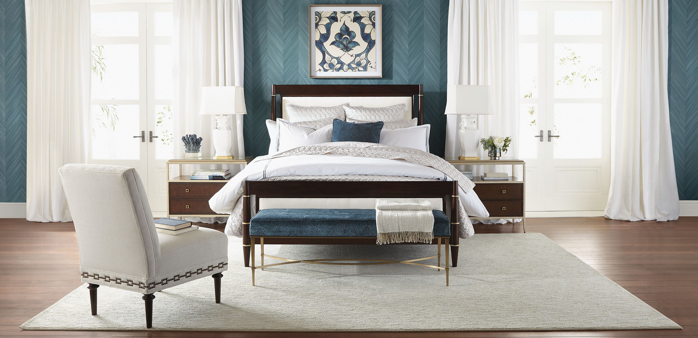 Satin-Stitch Percale Duvet Cover and Sham_7