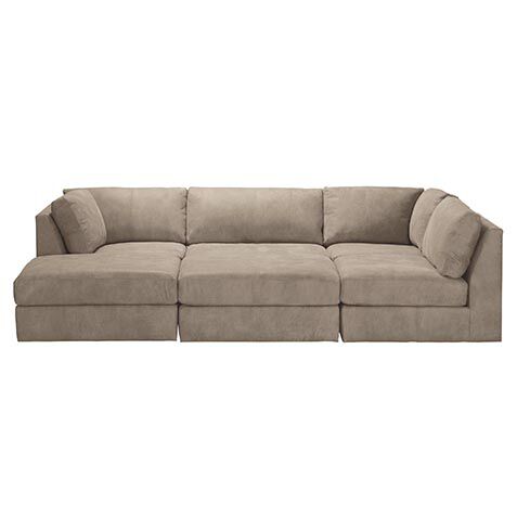 Daydreamer Leather Six-Piece Modular Sectional image