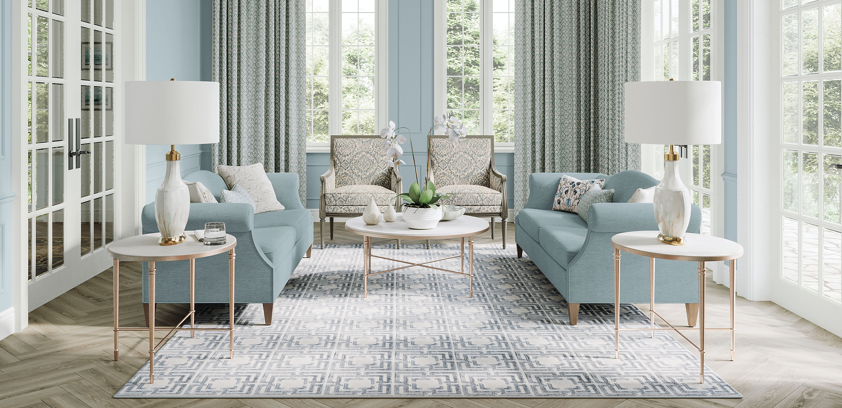 Valeria Stone-Top Oval End Table_3