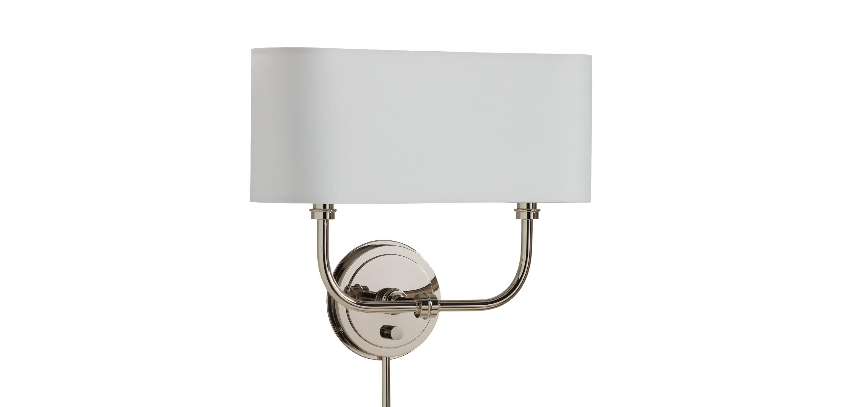 Zara Shaded Wall Sconce, Hardwire/Plug-In