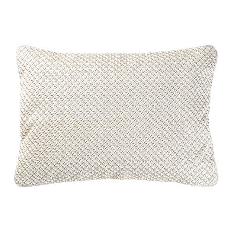 Embroidered Knot Lumbar Pillow image
