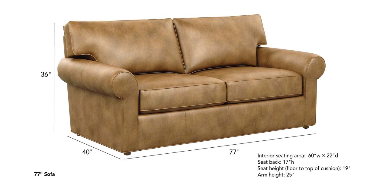 Retreat Roll Arm Leather Sofa Sofas, Roll Top Leather Sofa