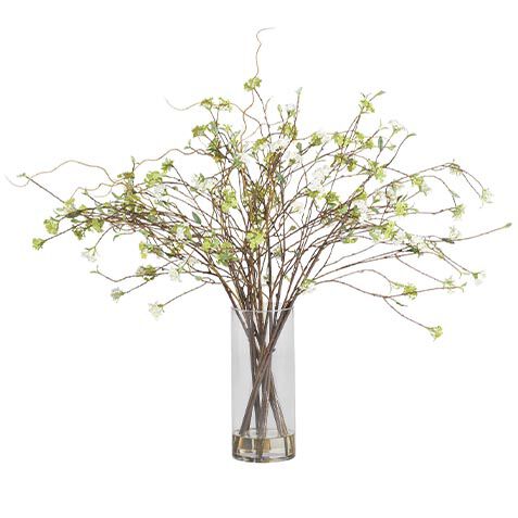 Spirea Branch Arrangement in Tall Vase image