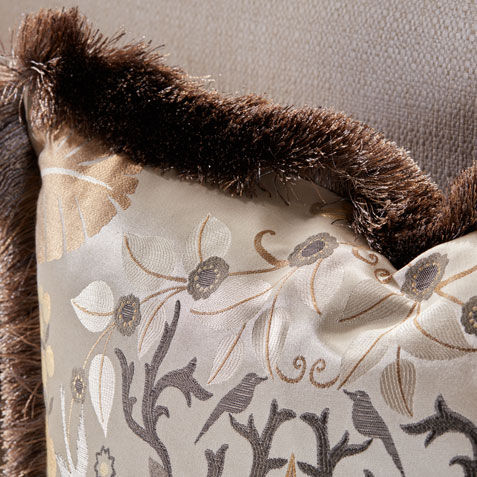 Flora and Fauna Jacquard Pillow Product Tile Hover Image 061222