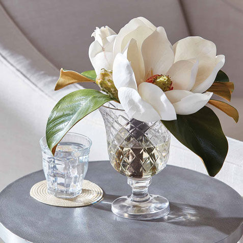 Magnolia Bouquet in Glass Vase Product Tile Hover Image 442203