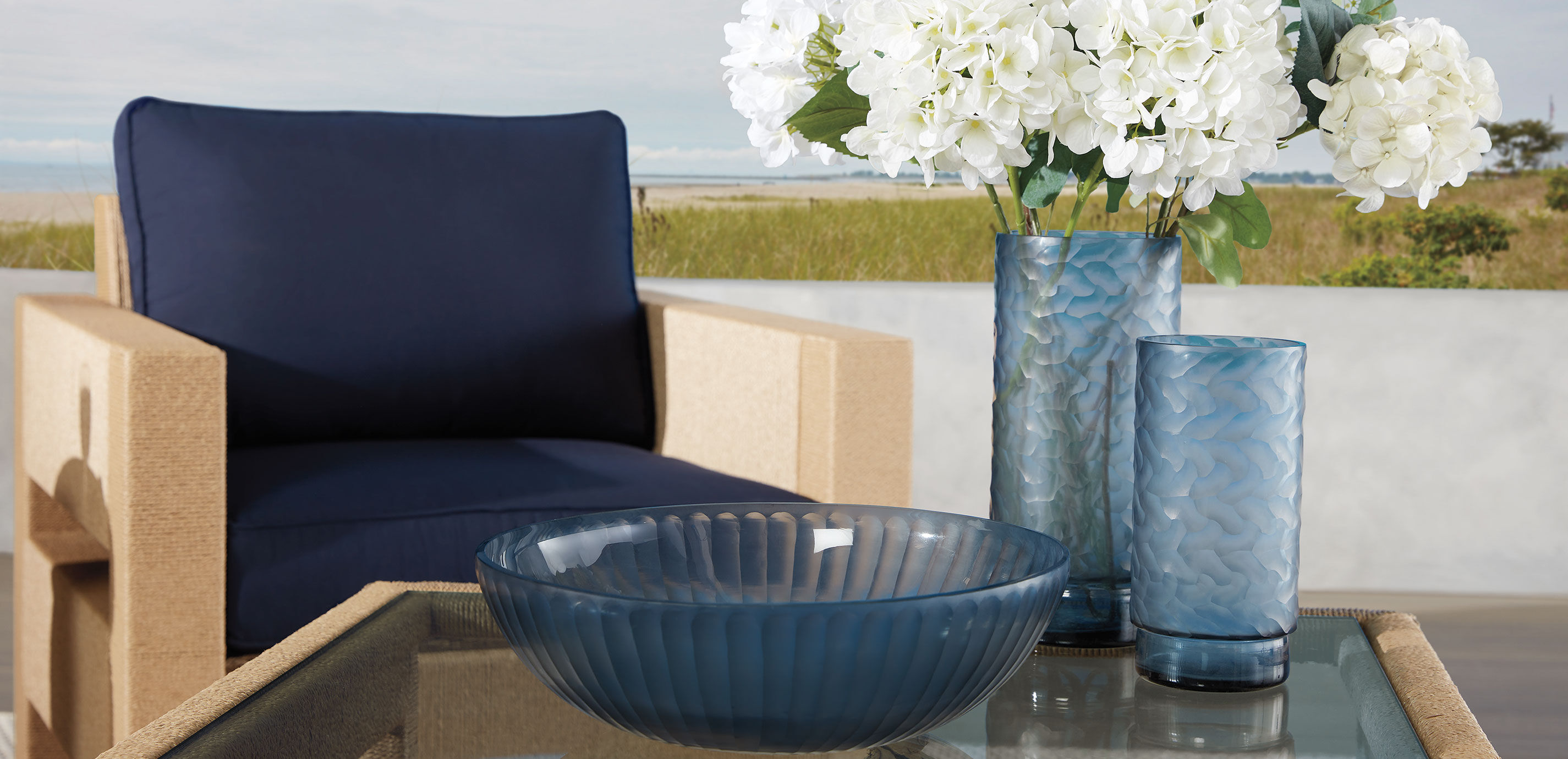 Afina Blue Glass Bowl_4