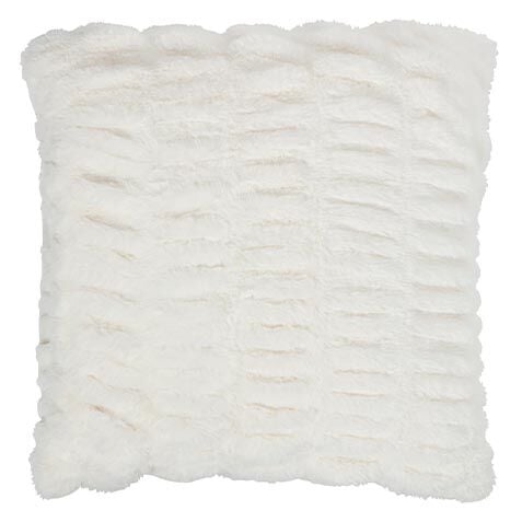 Ruched Faux Fur Pillow image 061866MST
