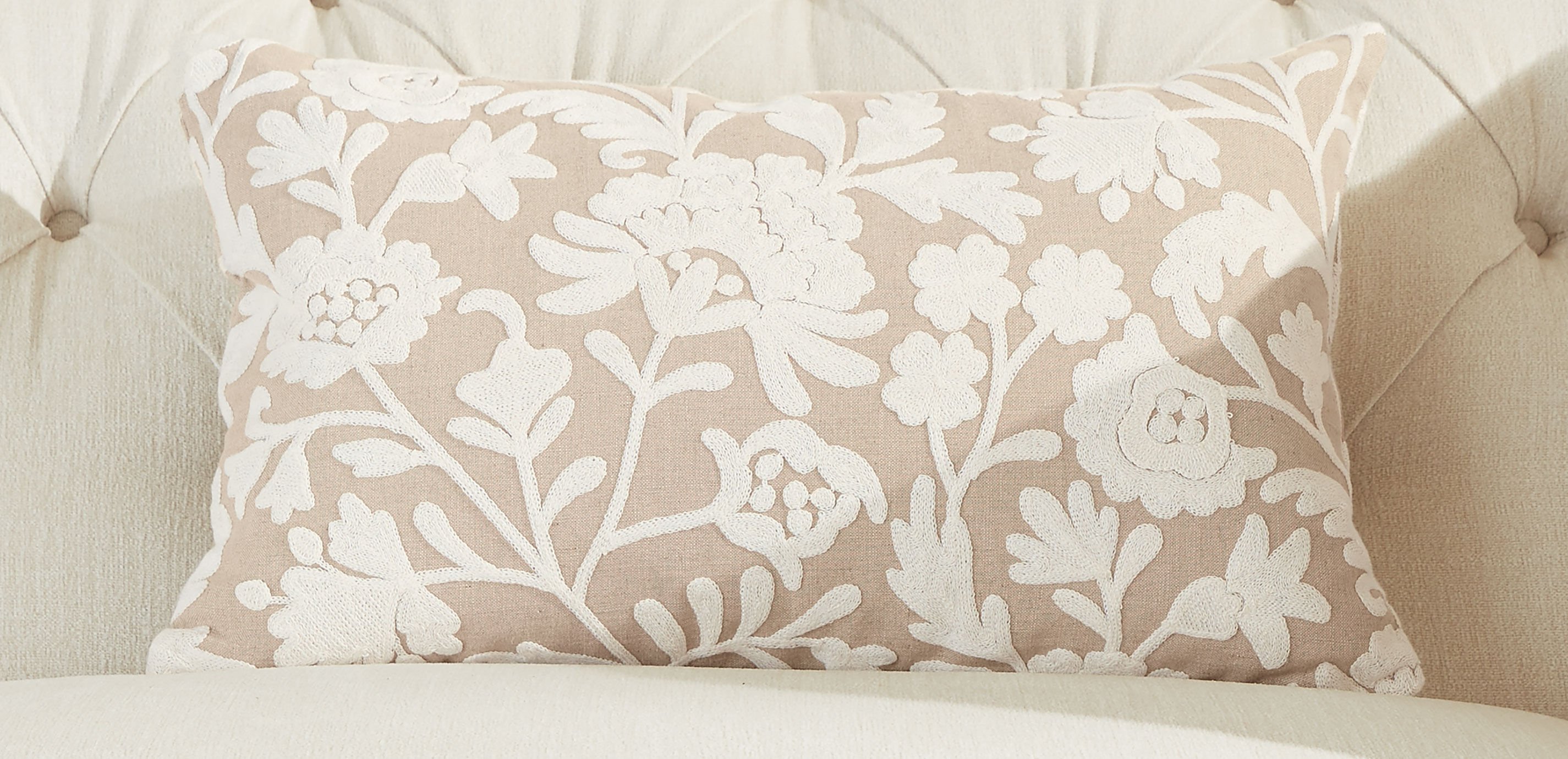 Crewel Stitch Botanical Lumbar Pillow_3