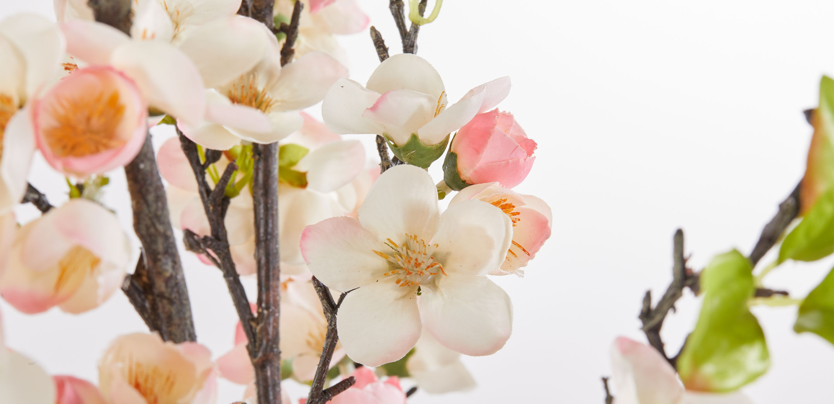 Pink Cherry Blossom Arrangement in Hourglass Vase_10