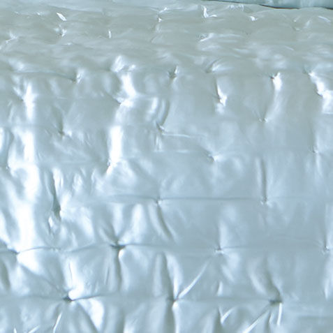 Washed Seaglass Silk Coverlet Product Tile Hover Image washedSeaglassSilk