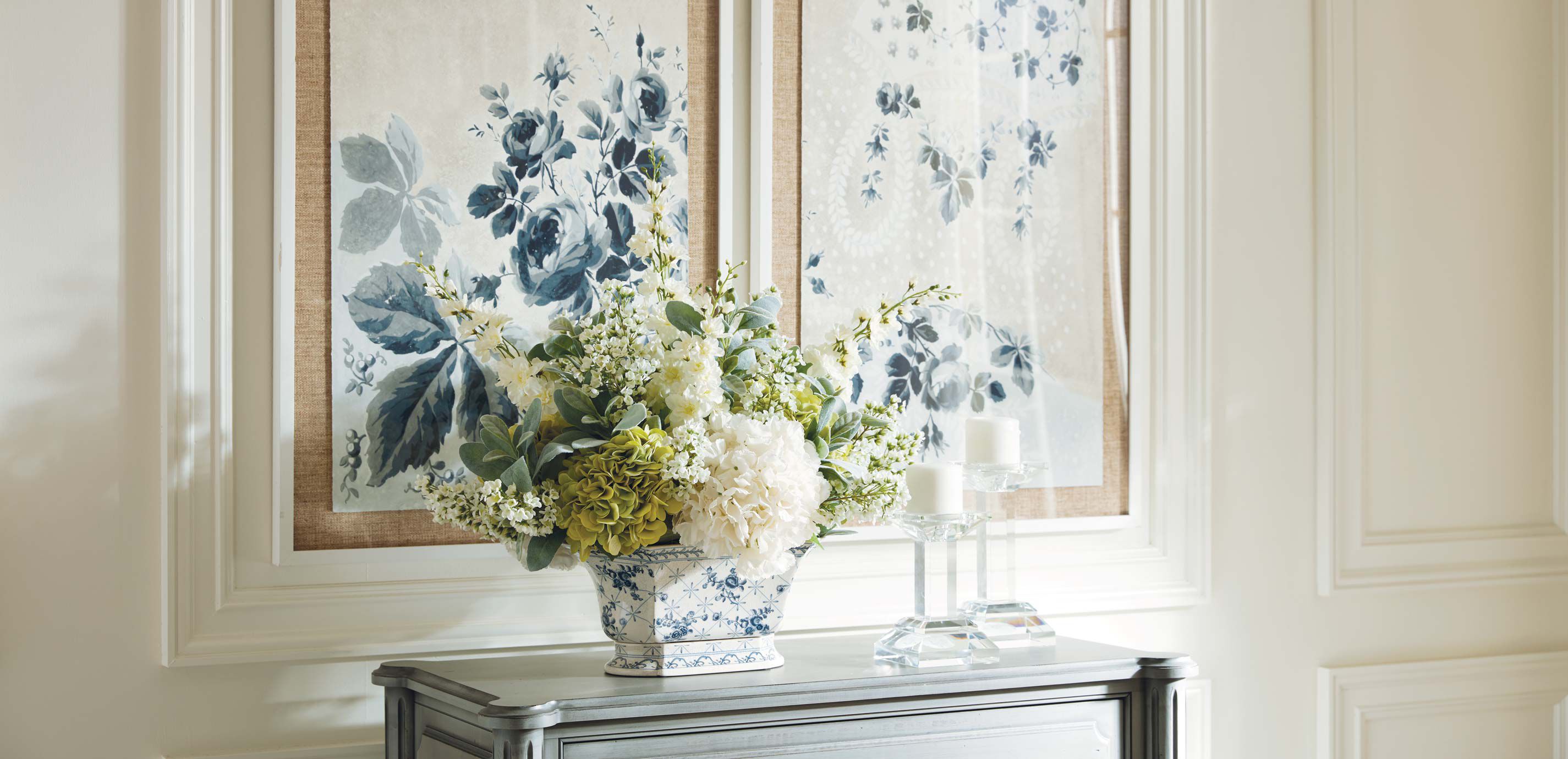 Hydrangea Byzantina in Cache Pot_4